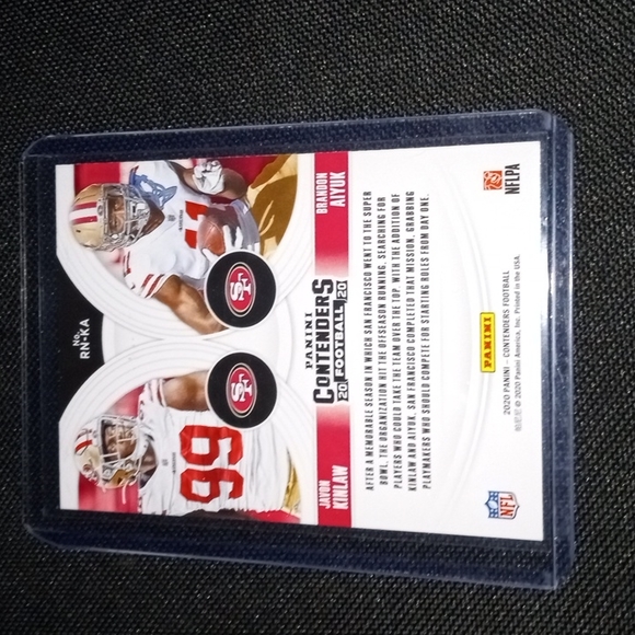 Brandon Aiyuk and Jevon Kinlaw rookie card! - Picture 3 of 3